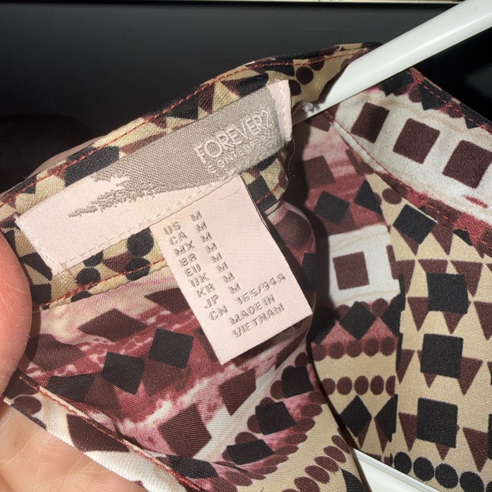 Forever 21 Abstract Patterned Blouse - image 2